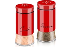 Red Salt and Pepper Shakers Set,5 oz Cute Christmas ktichen Decor and Accessories Theme Set Home Essentials Housewarming Gift
