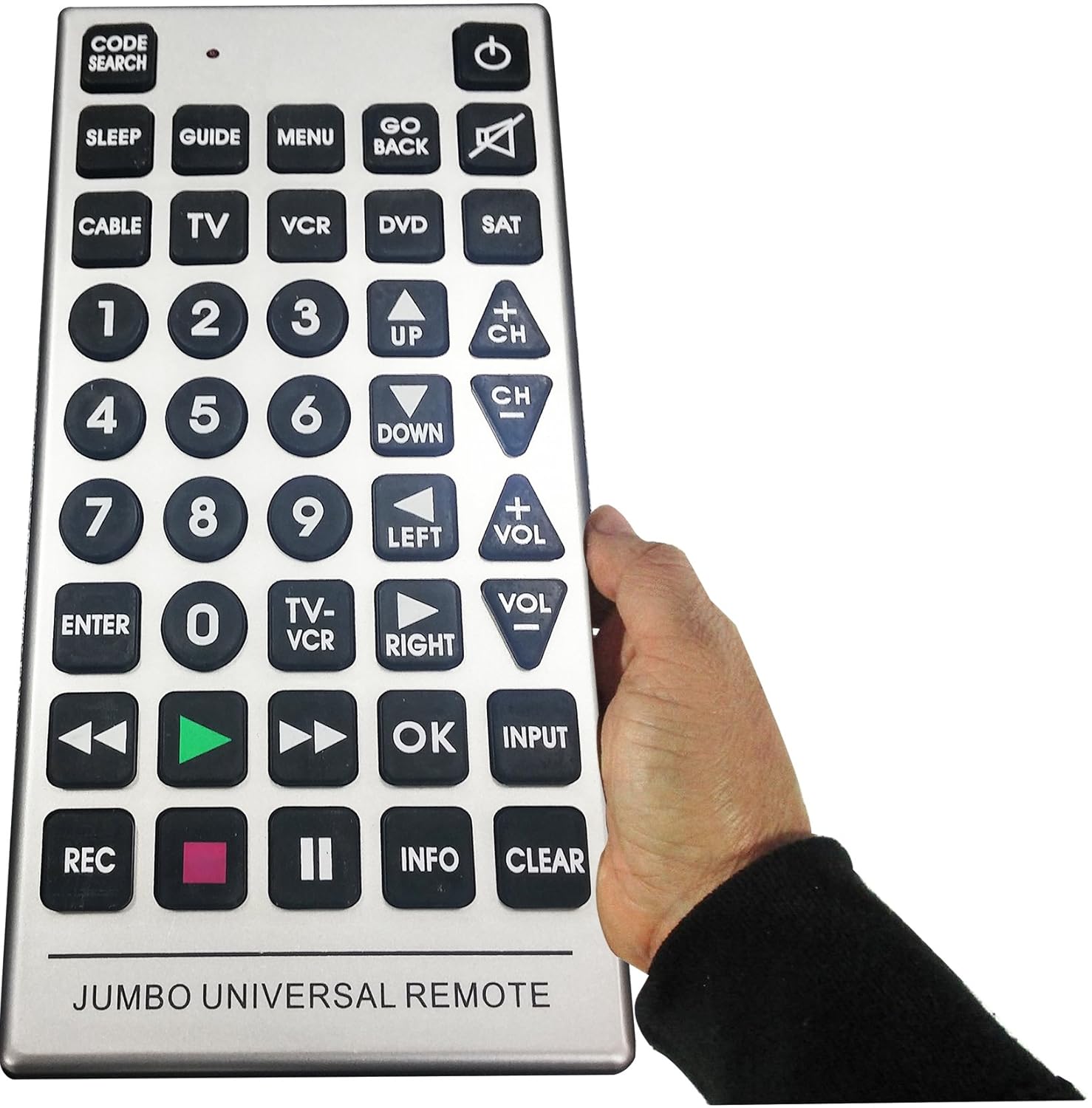 Amazon.com: Boostwaves Universal Jumbo Remote Control TV-DVD-Cable It's  Huge - Never Lose it!: Home Audio & Theater