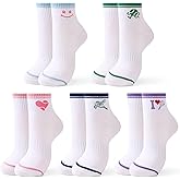 Jeasona Womens Athletic Socks Golf Tennis Pickleball Socks Gifts for Women Funny Cotton Socks Pickle Ball Lovers