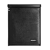 Faraday Bag (15 x 10 inches), Faraday Cage, Cell Phone Signal Jammer, Faraday Key Fob Protector, RFID Faraday Pouch Signal Blocker Anti-Theft Pouch, Anti-Hacking Case Blocker (Black)