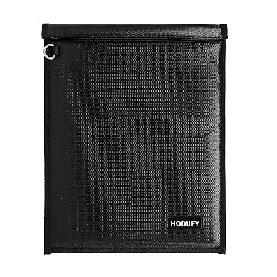 Faraday Bag (15 x 10 inches), Faraday Cage, Cell Phone Signal Jammer, Faraday Key Fob Protector, RFID Faraday Pouch Signal Blocker Anti-Theft Pouch, Anti-Hacking Case Blocker (Black)