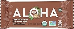 ALOHA Organic Plant-Based Protein bar, Chocolate Chip Cookie Dough, 1.98 Oz