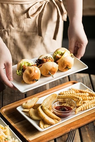 YHOSSEUN Rectangular Serving Platters, Porcelain Serving Trays for