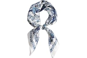 MEISEE 100% Pure Mulberry Silk Scarf 27"'x27(in) Square Scarf Head Scarf Neck scarf Headscarf for Women with Gift Packed