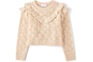 The Children's Place Girls Long Sleeve Crew Neck Pullover Sweater