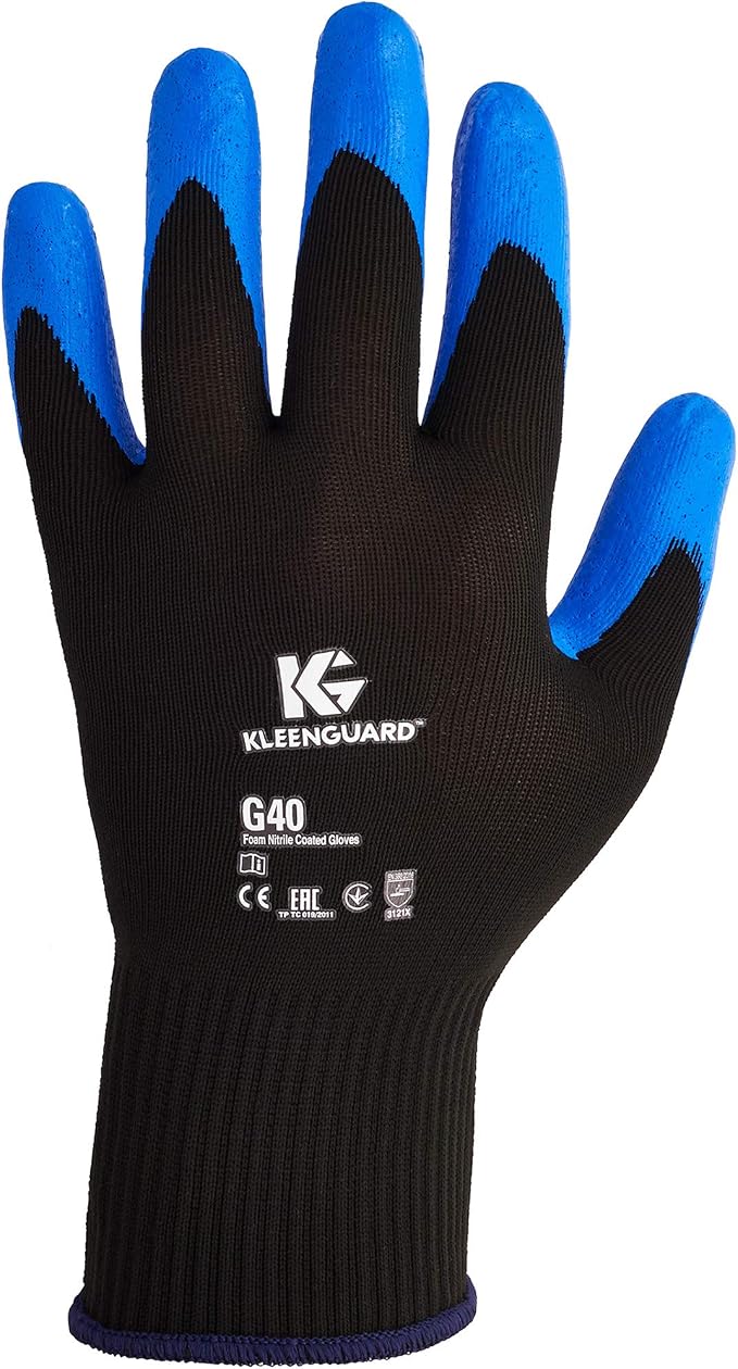Amazon Co Jp キンバリークラーク Kleenguard G40フォームコーティングされたニトリル ナイロン手袋小 サイズ7パープル12pr Pkを 服 ファッション小物