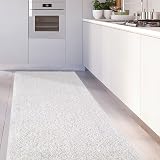 THE RUGS Living Room Rug Shaggy 30mm White 80x300 cm view 2