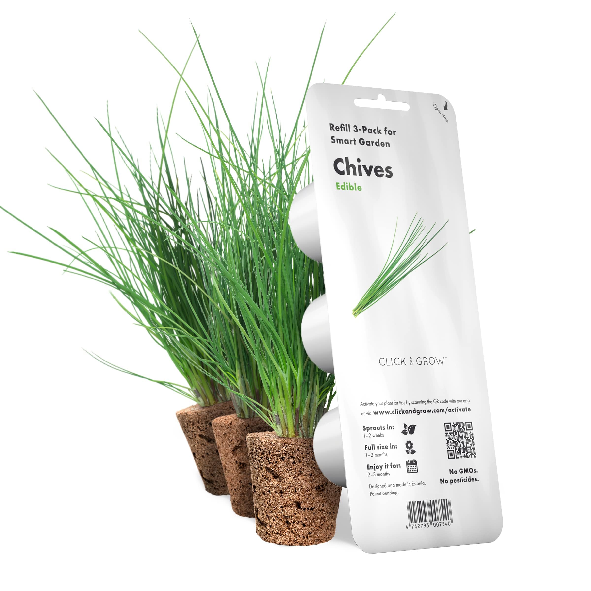 Click and Grow M5261200 Smart Garden Chives Plant Pods, 3-pack,White