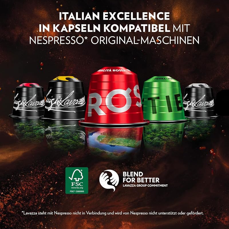 Qualità Oro, Arabica-Bohnen mit fruchtig-floralem Geschmack, 10 Kapseln, Nespresso kompatibel