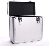 Maison & White Vinyl Record Storage Case Aluminium 50 LPs Silver view 7