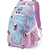 High Sierra Loop Backpack, Travel, or Work Bookbag with tablet sleeve, One Size, Rainbow Scales