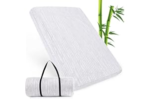 LUV4BABE Crib Mattress Topper Pad 52" x 27" for Toddler Bed Mattress, Soft Foam Waterproof Crib Mattress with Removable Jacquard Cover