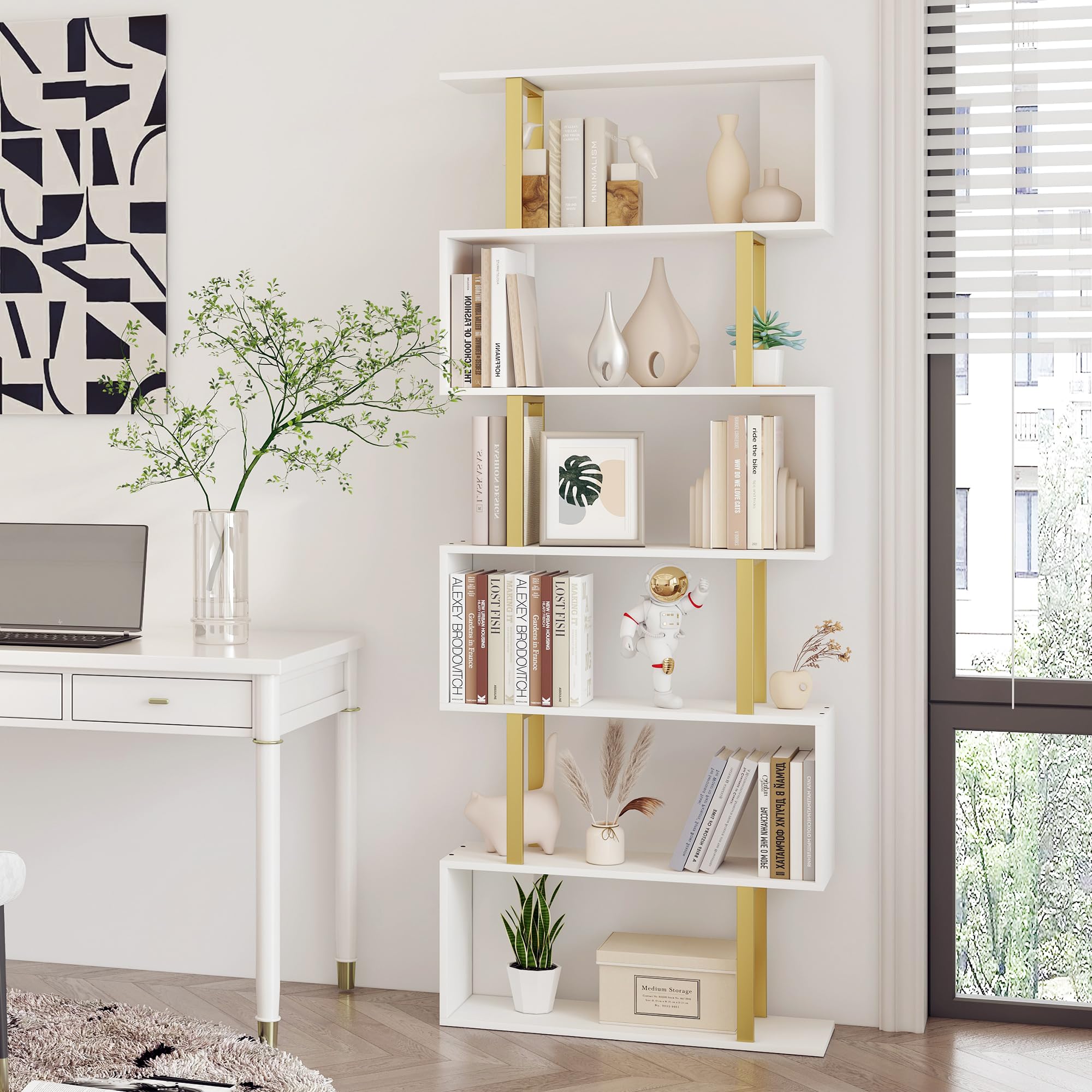 Yusong Geometric Bookcase