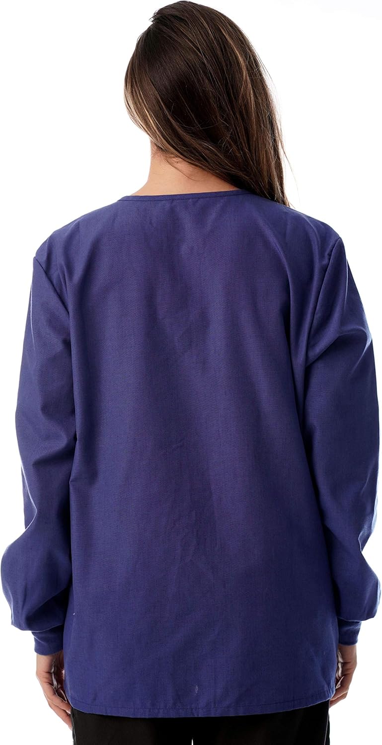 Just Love Womens Solid Medical Scrub Jacket Nurse Uniform Lab Coat: Clothing