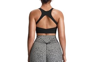 Aoxjox Women's Workout Sports Bras High Impact Fitness Training Gym Khloe Bra Yoga Crop Tank