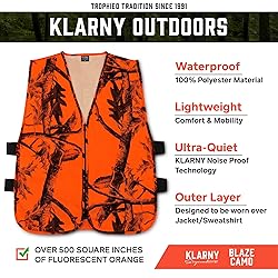 Klarny Camo Orange Vest - High