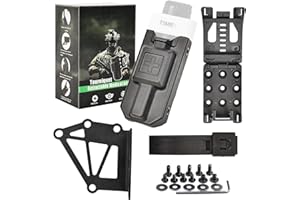 HUIKEYA Tactical Tourniquet Holder System | Molle-Compatible 4-Piece Set with Universal Holster Mount | Adjustable Duty Belt Accessories for Professional-Grade Tourniquets (Fits 2-2.75" Belts)