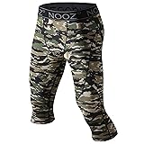 NOOZ Men's Compression 3/4 Capri Pants Baselayer