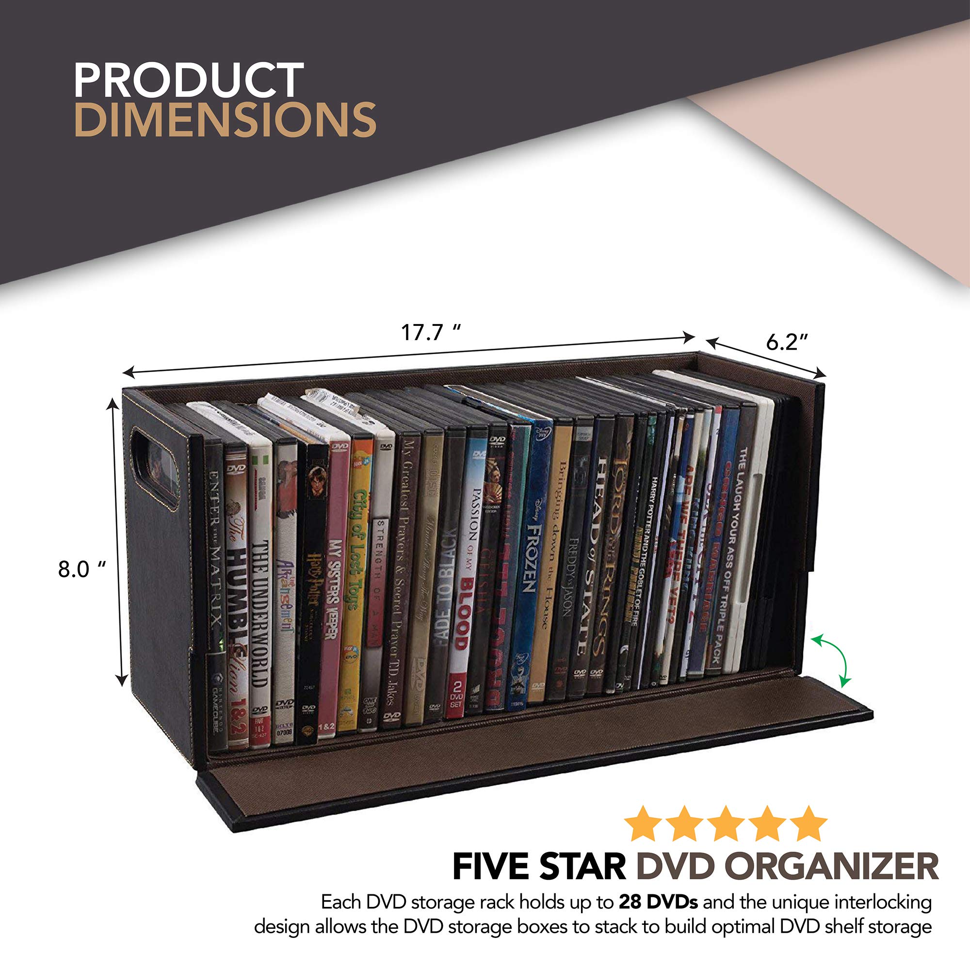Stock Your Home DVD Storage Box with Powerful Opening DVD