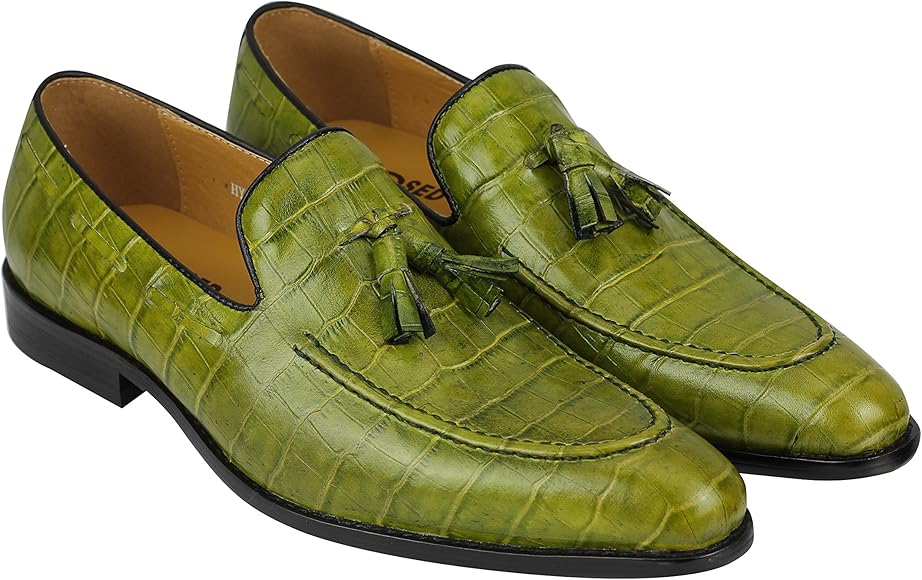 green crocodile shoes
