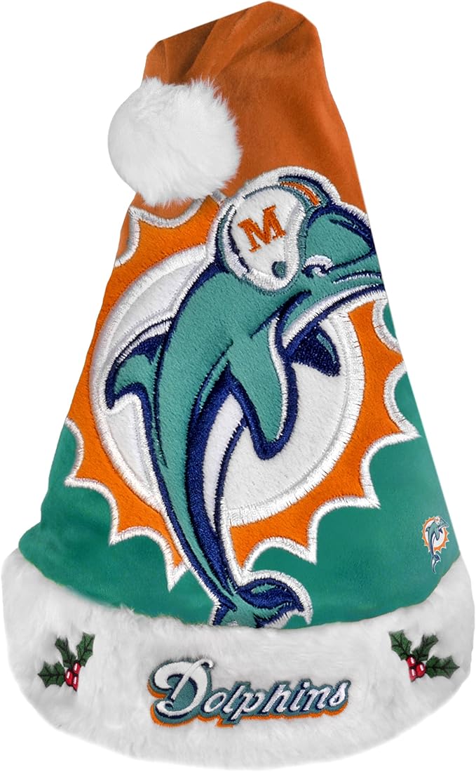 Miami Dolphins 2011 Colorblock Santa Hat