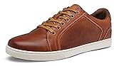 Jousen Men's Sneakers Leather Casual Shoes for Men