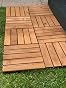 Kingfisher FT100 Wooden Decking Tiles - Natural Wood (Pack of 9 ...