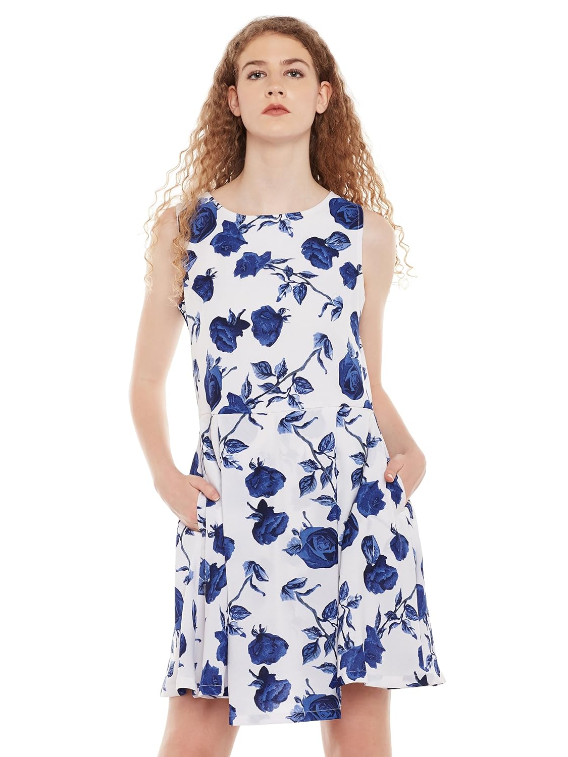 miss chase women's multicolored floral print mini skater dress