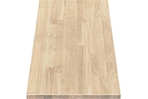 ARIEL Hevea Unfinished Butcher Block Countertop 48"L x 25"W x 1.5"Th