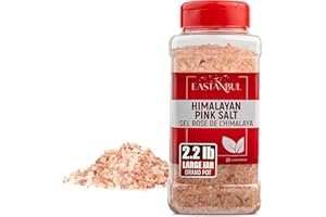 Eastanbul Himalayan Pink Salt for Grinder Refill, 1000g, Pink Himalayan Sea Salt Coarse Grain, Pure, Chef-Grade Gourmet Spice