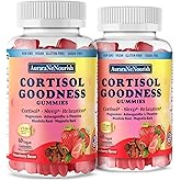 2 Packs Cortisol Supplements for Hormone Harmony, 17-in-1 Cortisol Gummies for Women & Men Cortisol Reducer with Ashwagandha, Rhodiola Rosea, Holy Basil, Valerian for Stress Relief & Cortisol Balance
