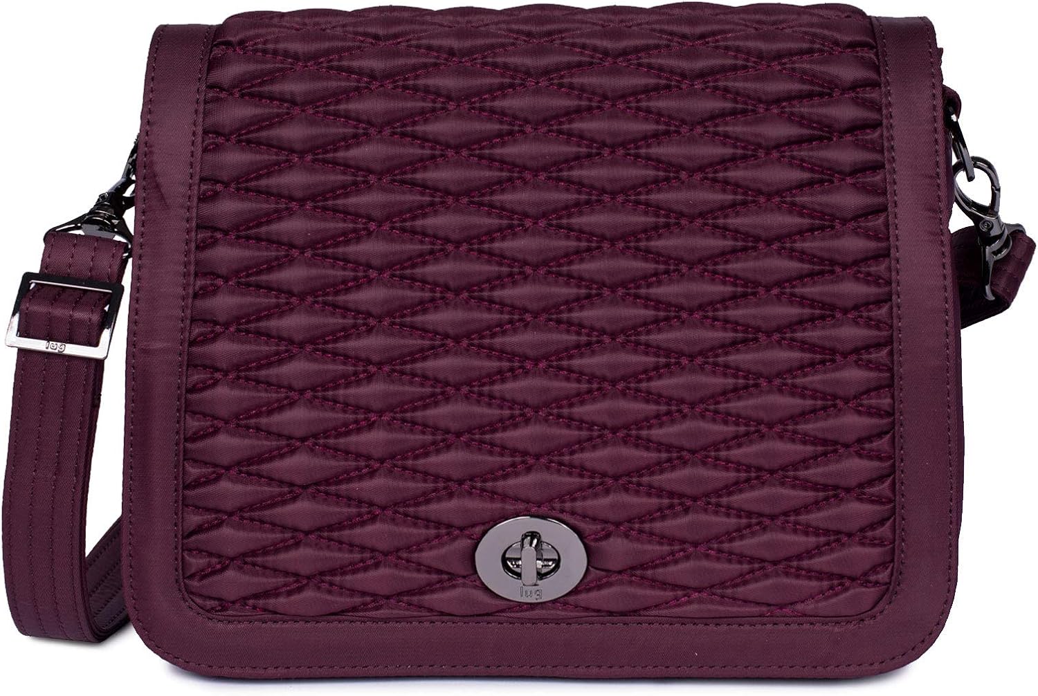 Lug Women's Crossbody Bag, WINE RED, Medium