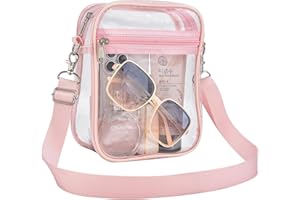 BUSIUW Clear Bag for Stadium Events Small Mini Clear Purse Bag for Stadium Concerts Sports Events Festivals