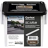TimberTech Cortex Collated Hidden Screws and Plug System for Fastening Composite Decking - Pack of 224 Deck Plugs to Cover 100 LF (Dark Roast)