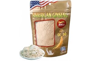 Zen Ginseng Powder - 4 oz. Bag of American Wisconsin Ginseng - Non-GMO, Gluten Free - for Soups, Teas, Coffee, Juices, Smoothies and Baking.