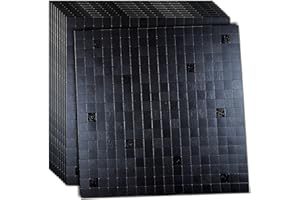 XUANINY 10-Piece Self-Adhesive Metal Backsplash, Peel and Stick Tile for Kitchen Brushed Aluminium Surface backsplash (11.73"x11.73",10) (Black Brushed)