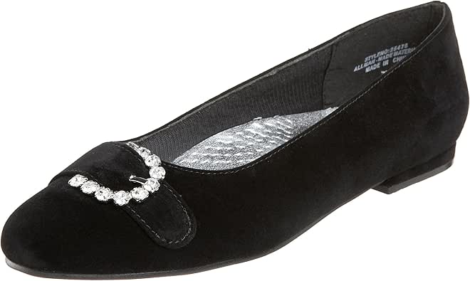 Annie Shoes Women�s Fresca Flat, Black Velvet