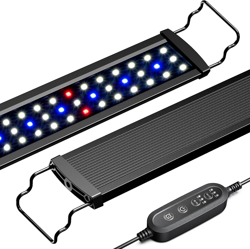 NICREW SlimLED Aquarium Plants Light 75-95 cm with Timer Extendable Brackets