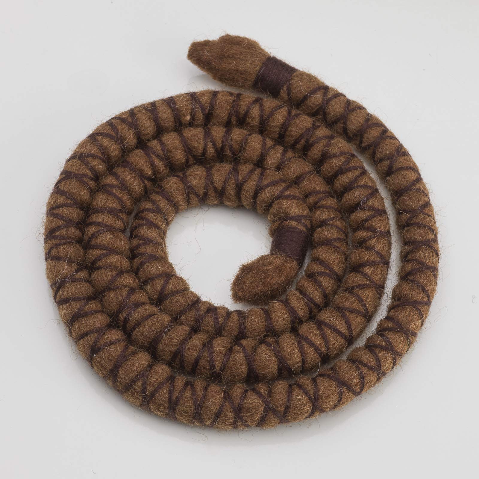 DreadLab - Bendable Spiral Dread Ties (50cm, Brown with Brown Thread)