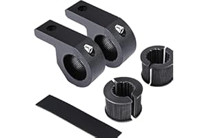 LAMPHUS Off-Road ATV UTV Light Bar Mounts Mounting Bracket Mini Bar Clamp Kits [0.75"/1"/1.25" Inch] [Horizontal Bar] [Aluminum] [2 Unit] Bull Bar UTV Roll Bar Clamp Tube Roll Cage Clamps Mount