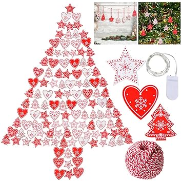 Decorazioni Natalizie Legno Fai Da Te.Zoylink 120 Pezzi 10 Stili Natale Appeso Ornamento Decorazioni Natalizie In Legno Addobbi Natalizi In Legno Fai Da Te Artigianale In Legno Decorazione Appesa Odontotal Com Uy