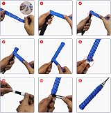Senston PU Overgrips 5 Pack Perforated Anti Slip Tennis Badminton Squash view 6