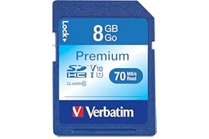 Verbatim 8GB Premium SDHC Memory Card, UHS-I U1 Class 10