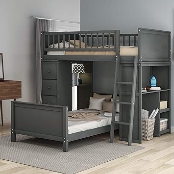 twin loft bunk bed