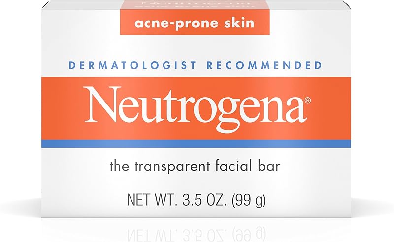 Neutrogena Acne Bar Face Wash 3.5oz 103ml Pack of 2 for Oily Blemished Skin