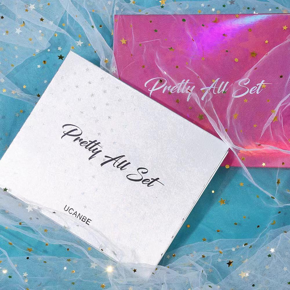 UCANBE Pretty All Set Eyeshadow Palette Holiday Set Pro 86 Colors Makeup Kit Matte Shimmer Eye Shadow Highlighters Contour Blush Powder All In One Valentine's Gift Makeup Pallet