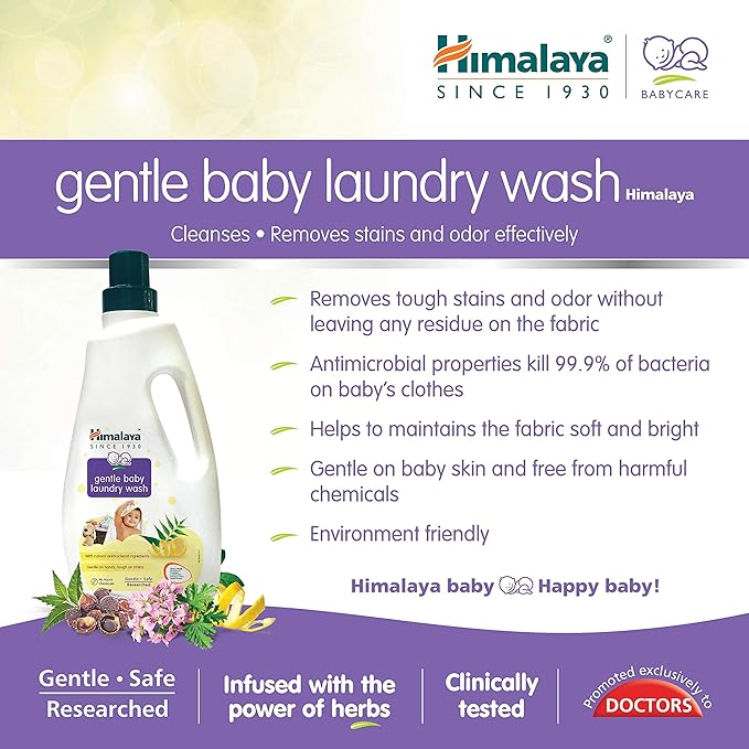 gentle baby laundry wash himalaya