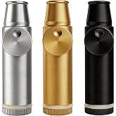 OakMsOik Leak-Proof Spice Dispenser for Salt and Pepper, Twist-Dose 3-Pack | Measured Portion Every Twist for Spices and Sweetener, Airtight Pocket Size for Camping, Picnic and Kitchen