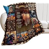 Golakra Native Indian Throw Blanket Native American Gifts for Boys Girls Women Men Plush Cozy Flannel Fleece Fuzzy Party Blankets 50"X40"