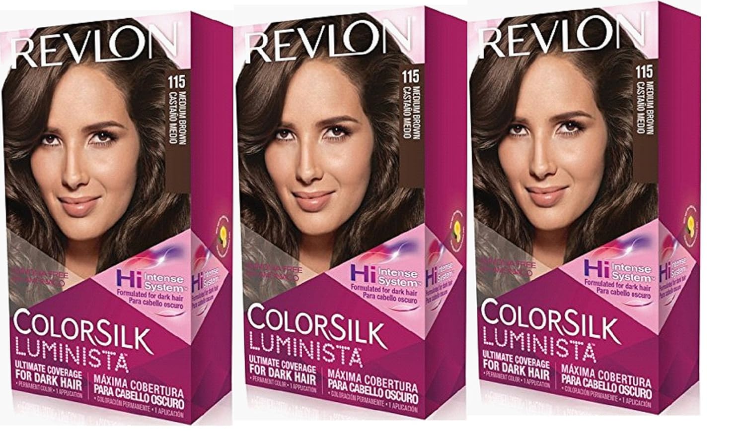 Amazon Com Revlon Colorsilk Luminista Haircolor Medium Brown 3